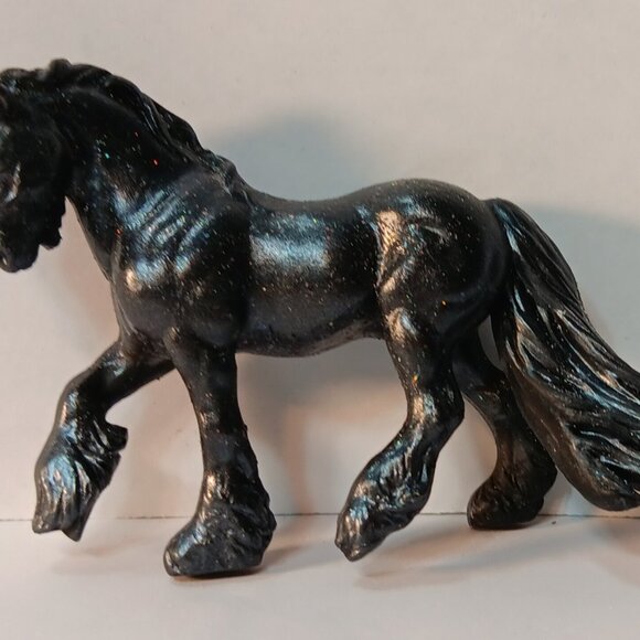 Black Breyer Custom Stablemate Mini Tannenbaum Fell Pony - Picture 3 of 4
